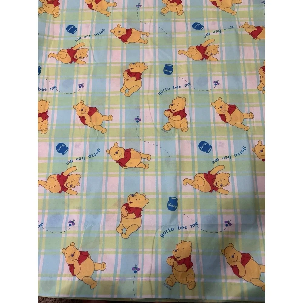 Vintage Disney Winnie the Pooh Twin Flat Sheet & Pillowcase Set Gotta Bee Me